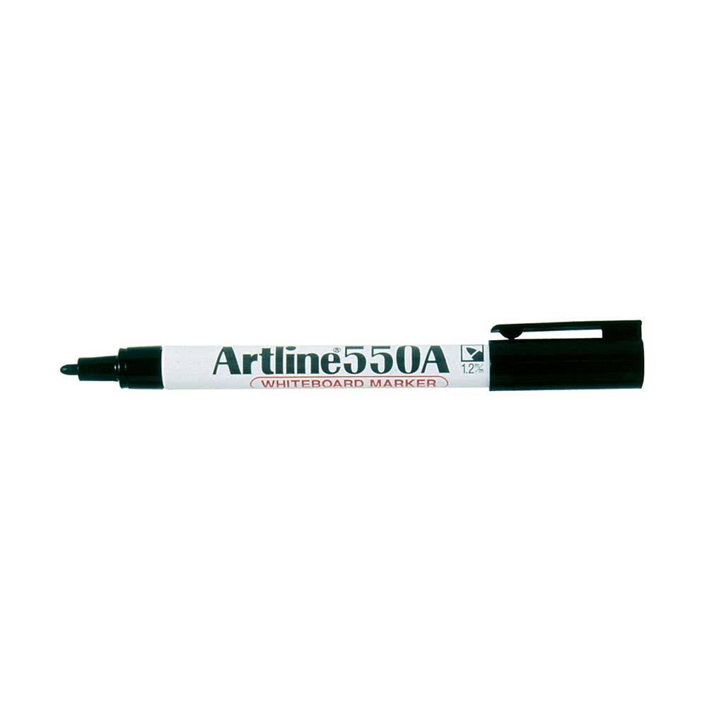 Artline 550A Dry Erase Whiteboard Marker Bullet Black 79012991 155001A