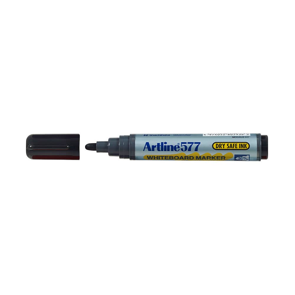 Artline 577 Whiteboard Marker Bullet 2mm Black 90838043 157701
