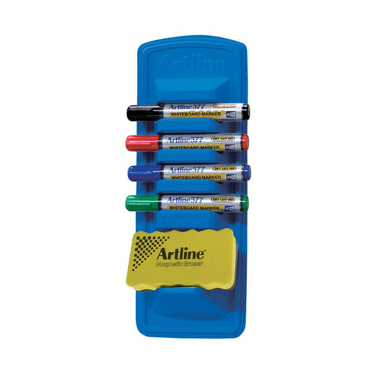 Artline 577 Whiteboard Marker Caddy Kit Eraser 1005851 157794
