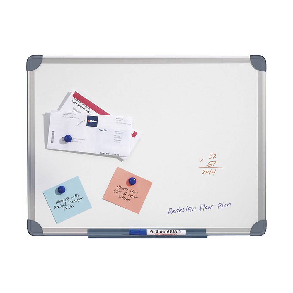 Magnetic Whiteboard 1,500 x 900mm 1050892 QTMG1509R
