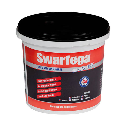 Swarfega&reg; Black Box Hand Wipes 150 Pk 60012156 SBB150W