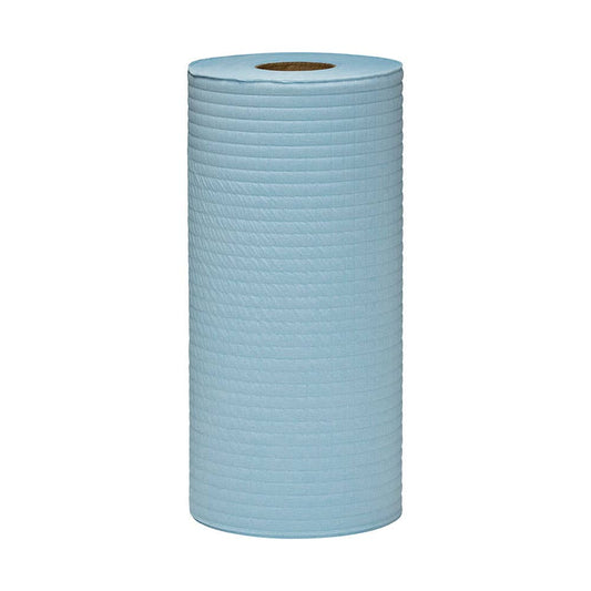 X50 Disposable Wipes Unperforated Blue Small Roll 245mm x 70m 90618015 4194