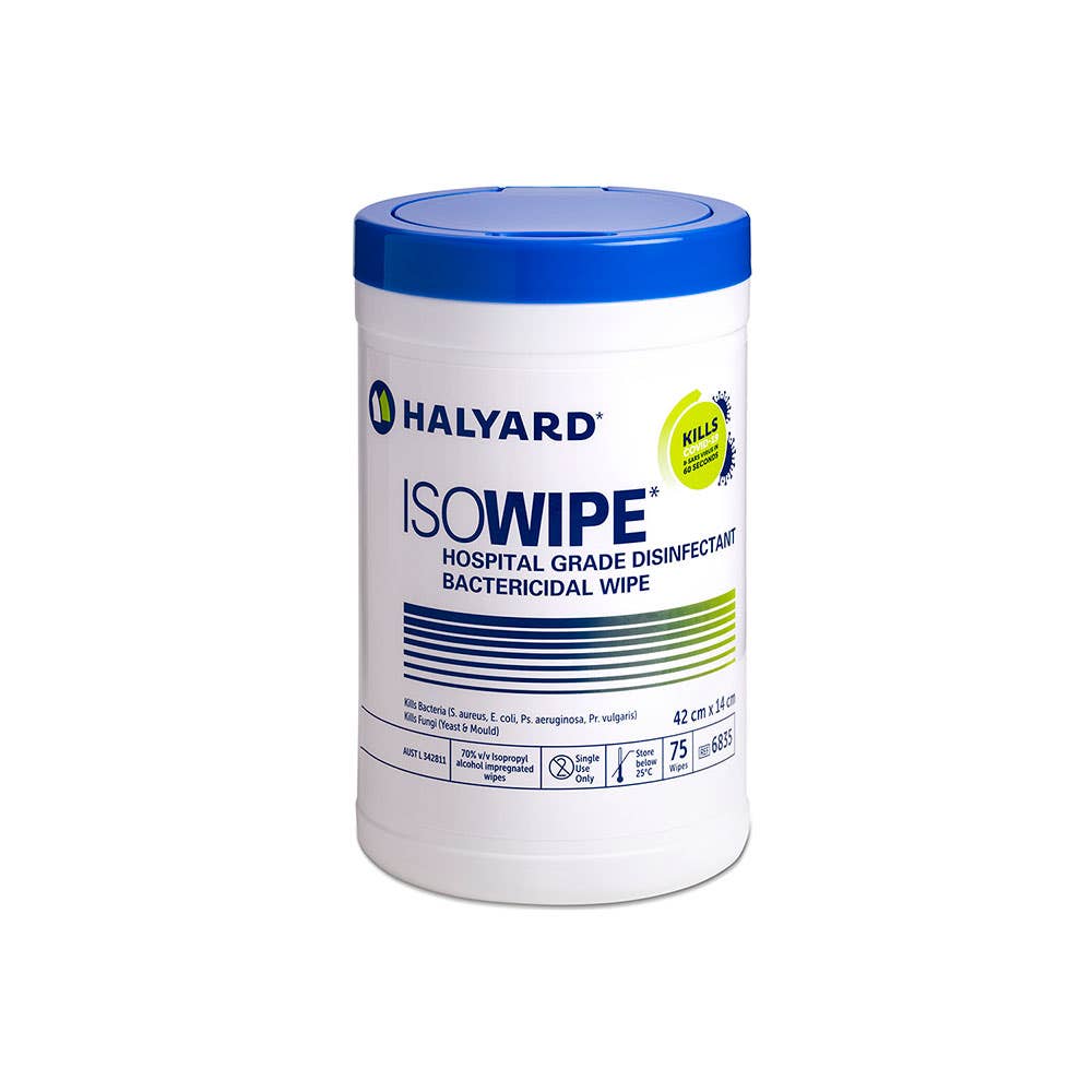 ISOWipe Alcohol Wipes 420 x 140mm 75 Pk 1216001 2834076