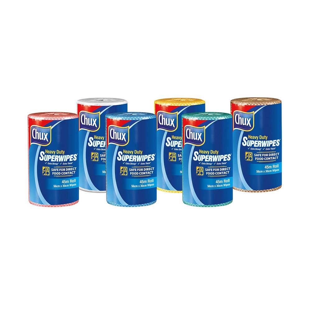 Chux&reg; Heavy Duty Superwipes&reg; Cafe 300mm x 45m 60013934 9305EC