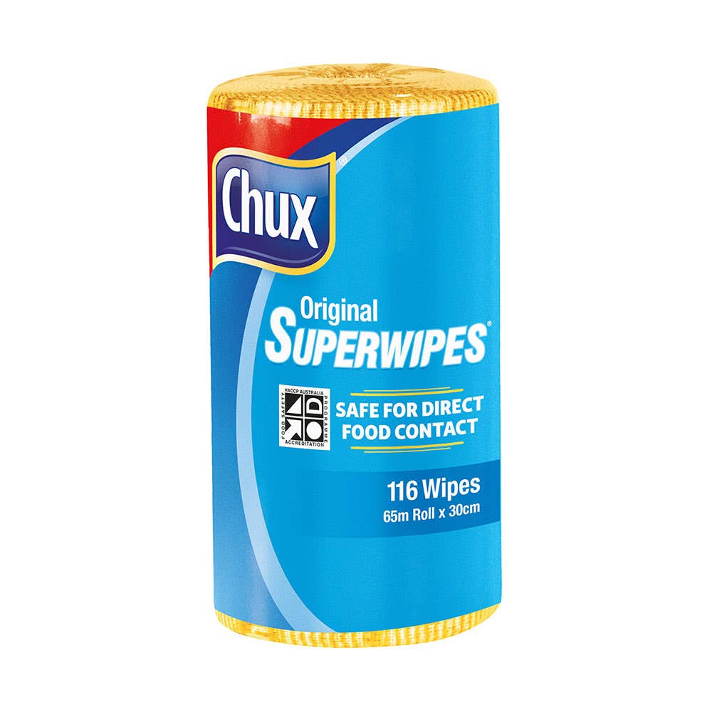 Chux&reg; Superwipes&reg; Cloth Wipes Yellow 300mm x 65m 40034311 9316Y