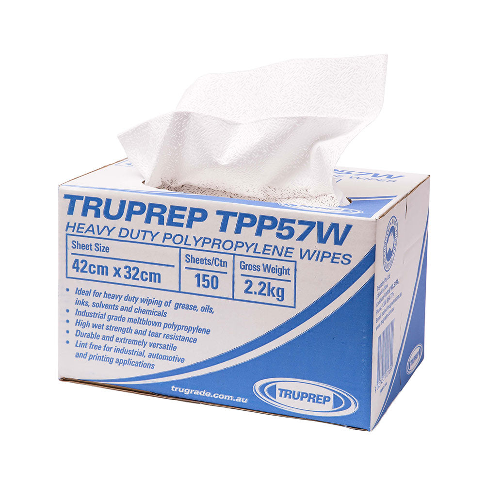Wipes TPP57W White 42cm X 34.5cm 150 Wipes