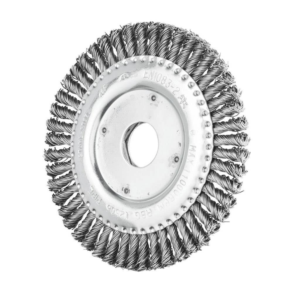 Pipeliner Twist Knot Steel Wire Wheel Brush 11,000rpm 125 x 22.2mm 92668033 43302501