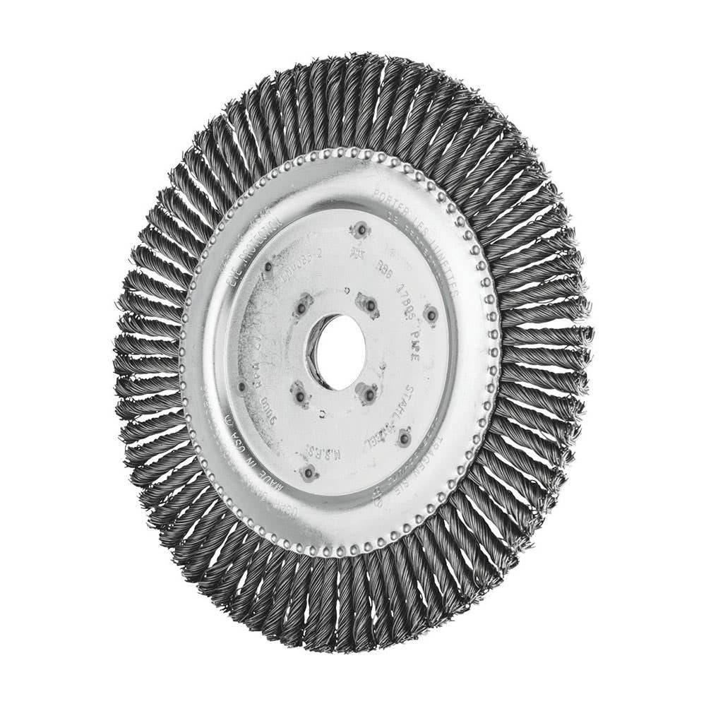 Pipeliner Twist Knot Steel Wire Wheel Brush 9,900rpm 178 x 22.2mm 92668038 43303804