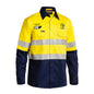 Shirt L/S Cotton Drill 190gsm Tape Yellow/Navy 2XL MIM+GFM+Site Use Only 40005375 BS6569TSG TT012XL