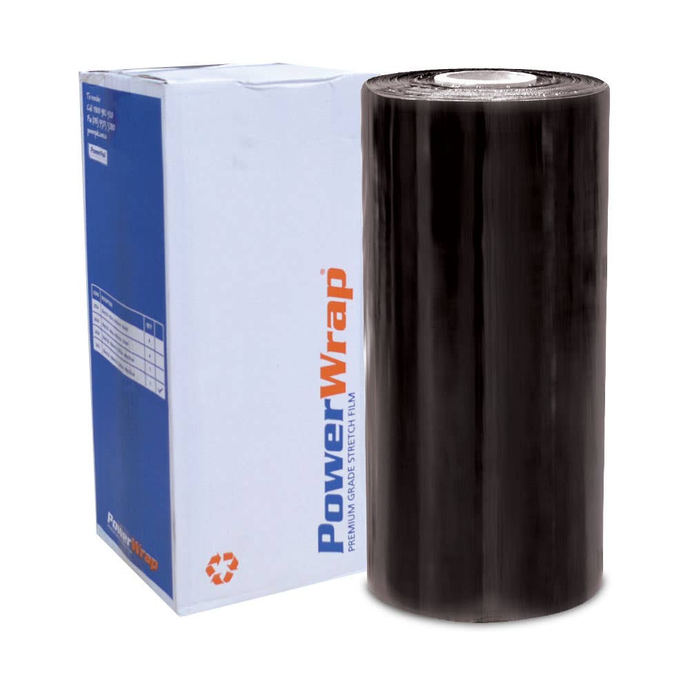 Powerwrap Machine Film 500mm x 1,570m x 20µm Black 401850 20360
