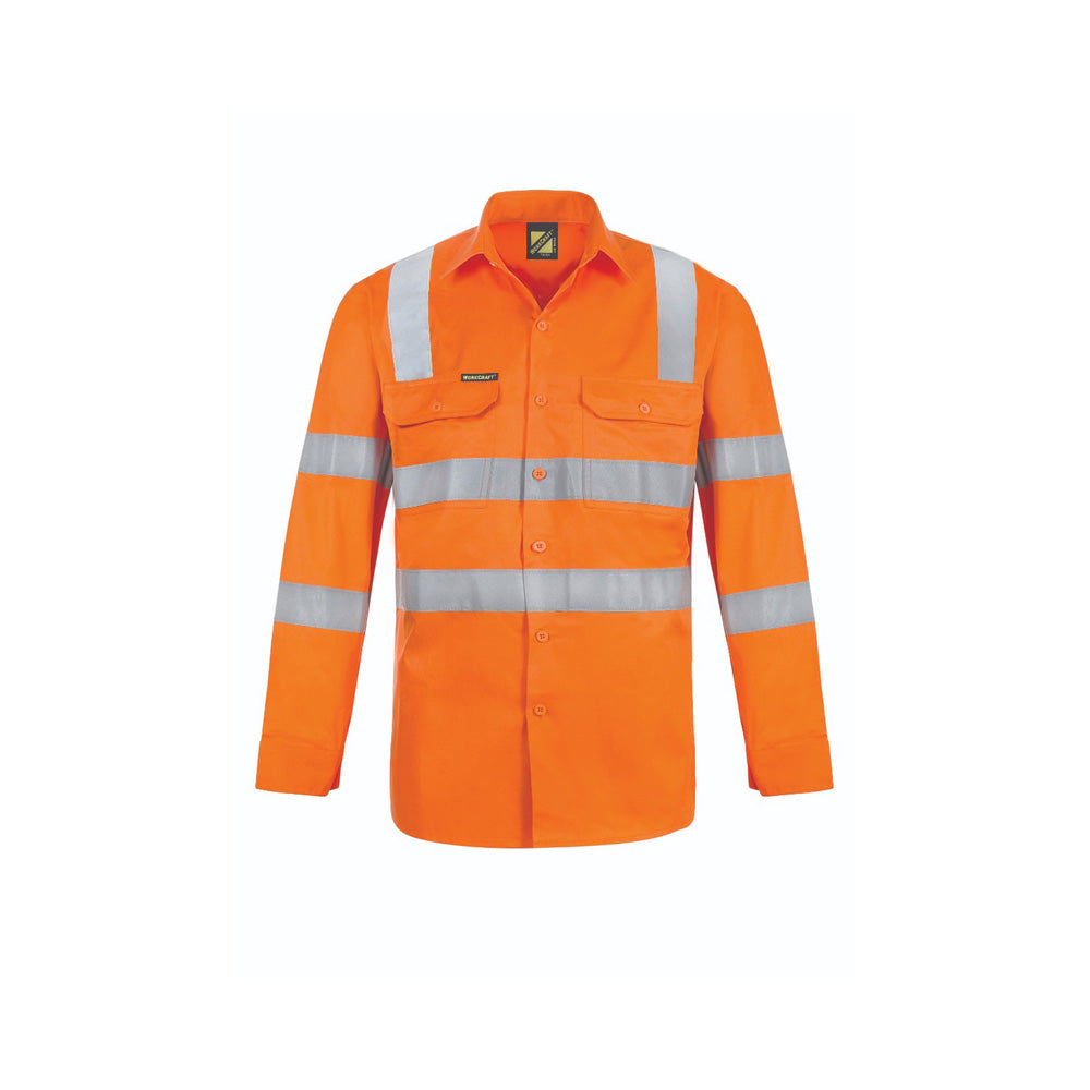 Shirt Hi-Vis Cotton + CSR Reflective Tape  2XL Safety Orange WS6011-SO-2XL_40072333_WS6011-SO-2XL