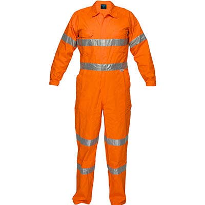 Coveralls Cotton Lightweight 220gsm 3M Tape Orange 127R Prime Mover 60021433 MA922-O-127R
