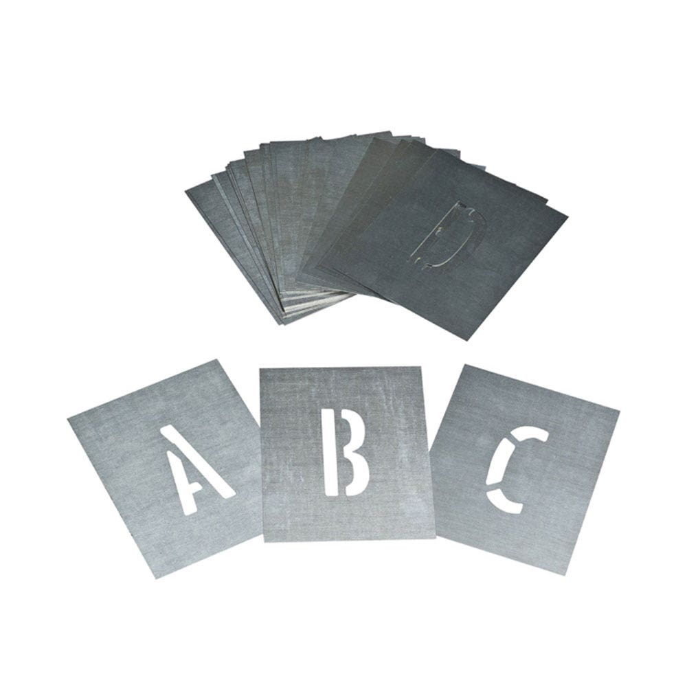 Zinc Stencil Set A-Z 30000429 13811175