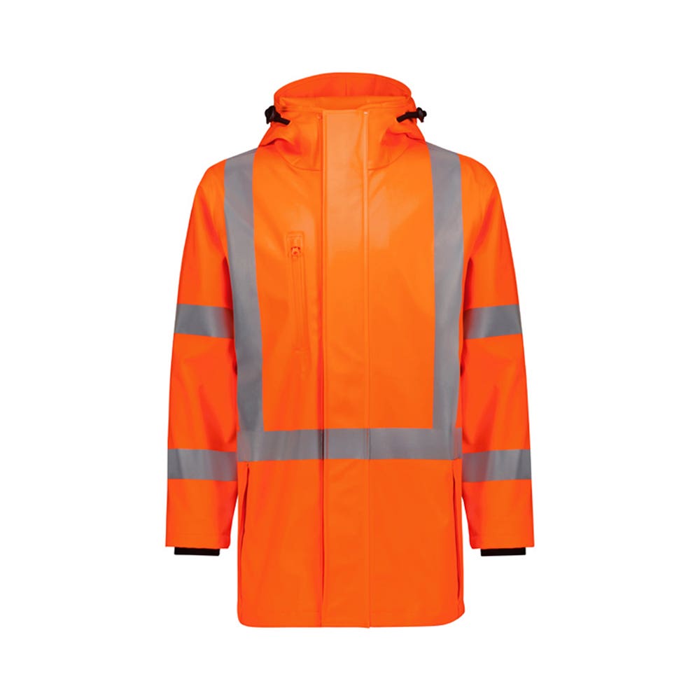 Mens Hi Vis X Back Heavy Duty Waterproof Jacket Large 589687 ZJ620-AU-L