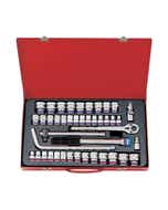 Socket & Ratchet Set 1/2'' Drive Metric/Imperial 12 Point 43 Piece 250788 4044CR