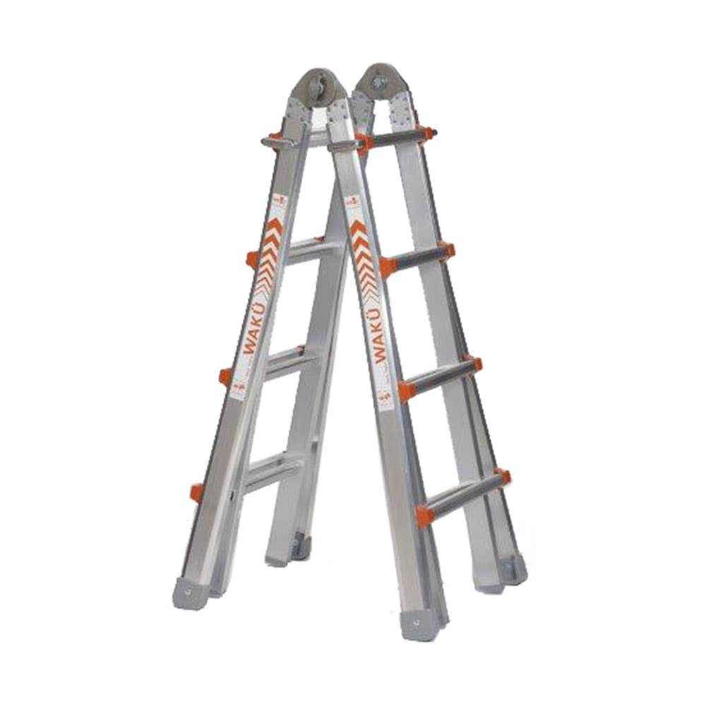 Waku TL14 Aluminium Telescopic Ladder 1.86 - 4.2m 40037131 101