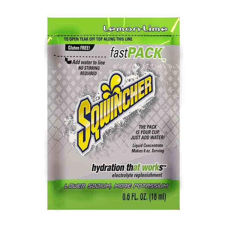 Fast Pack&reg; Hydration Sachet Lemon Lime 18ml 50 Pk 91520016 SQ0066