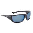 Hustler Polarised Safety Glasses Blue Mirror Lens Black Frame 40004766 1652618