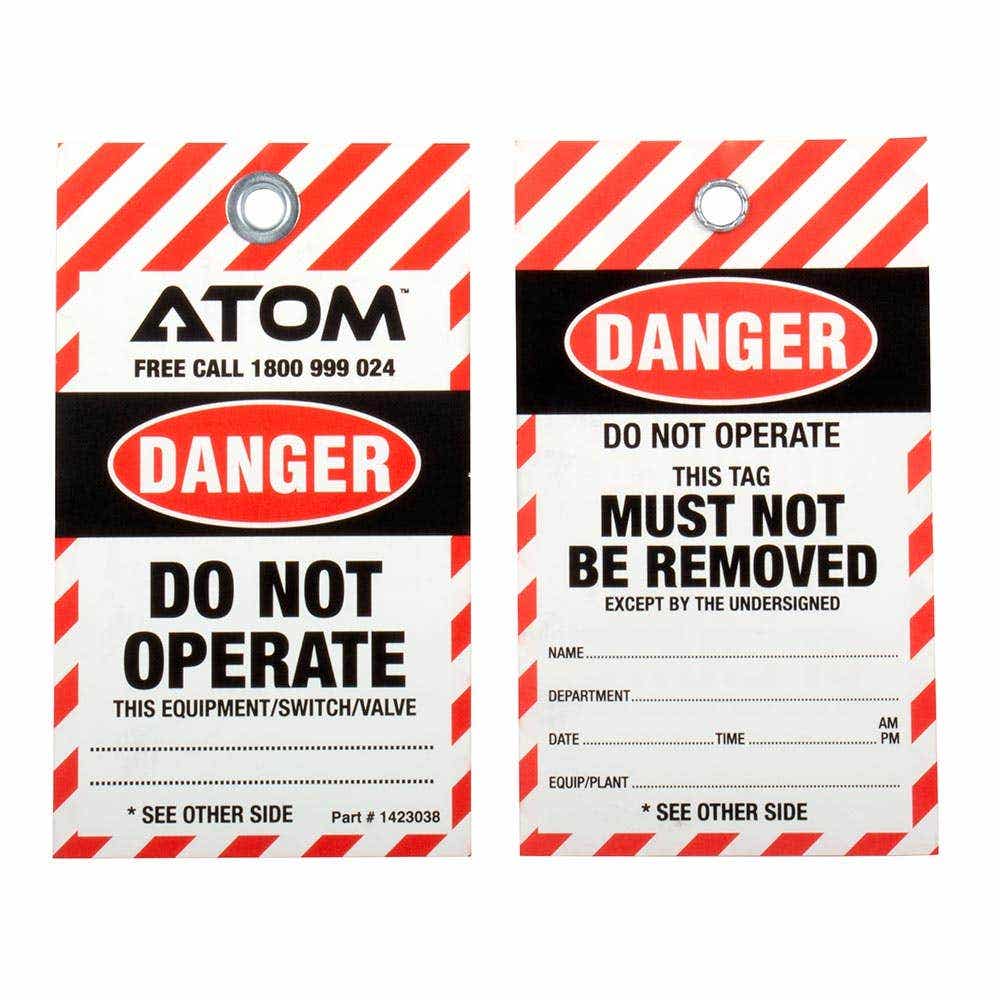 DANGER DO NOT OPERATE Safety Tag Red/White/Black 75 x 130mm 1423038 1423038