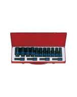Impact Socket Set 1/2'' Drive 6 Point Metric Deep 15 Piece 91990053 4415MP03