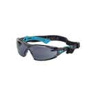Rush+ Small Seal Safety Glasses Smoke Lens Blue/Black Frame 303211 1672302FB