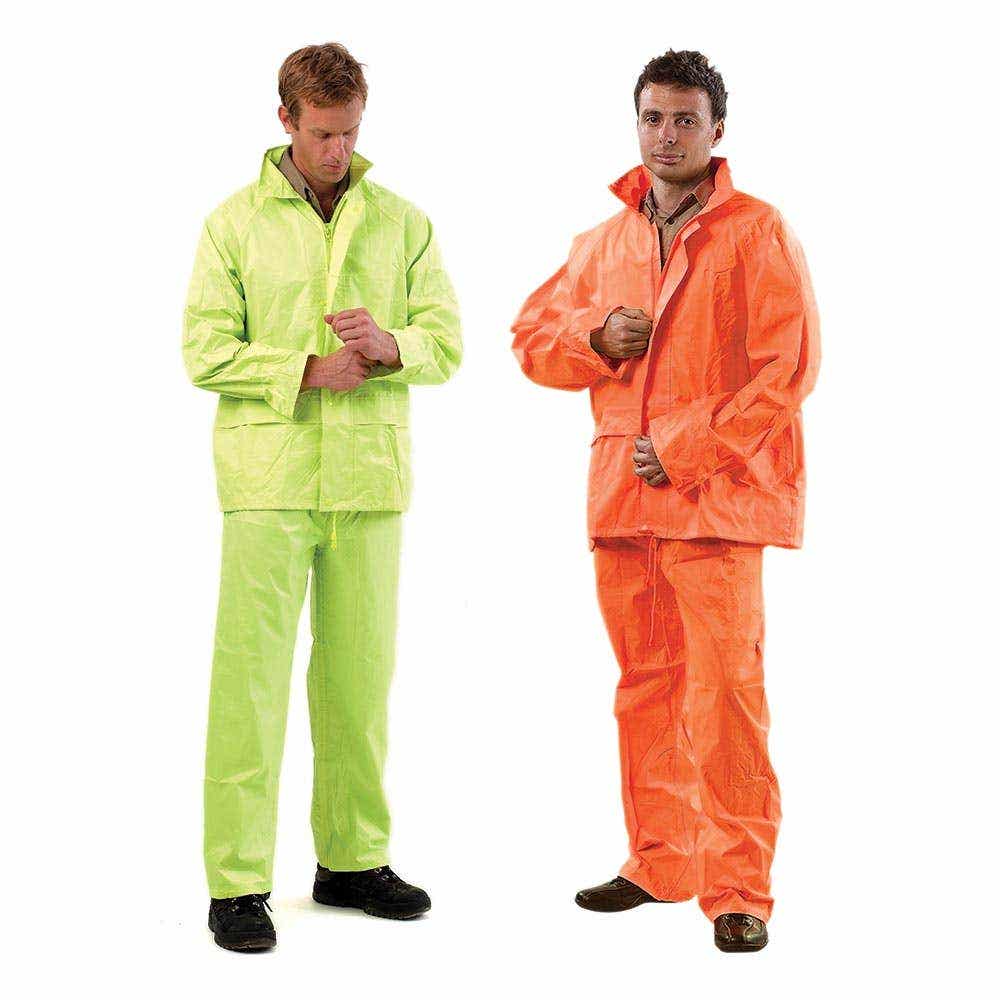 PVC Hi-Vis Rain Jacket &amp; Pant Set RSHV