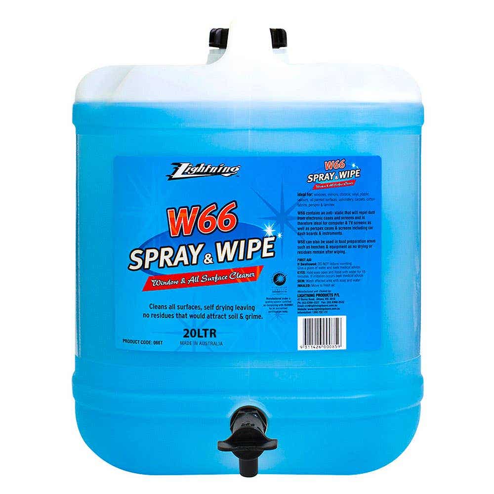 Surface Cleaner W66 Spray &amp; Wipe 20L Lightning 90288009 066T