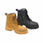 992 & 997 Zip-Up Safety Boots with Rubber Sole & EH Protection 992
