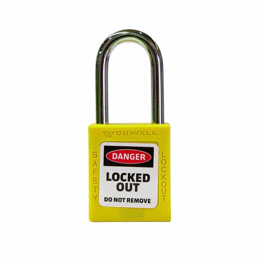 Lockout Safety Padlock Keyed Different Yellow 38/44mm 55075165 LOSPYEL