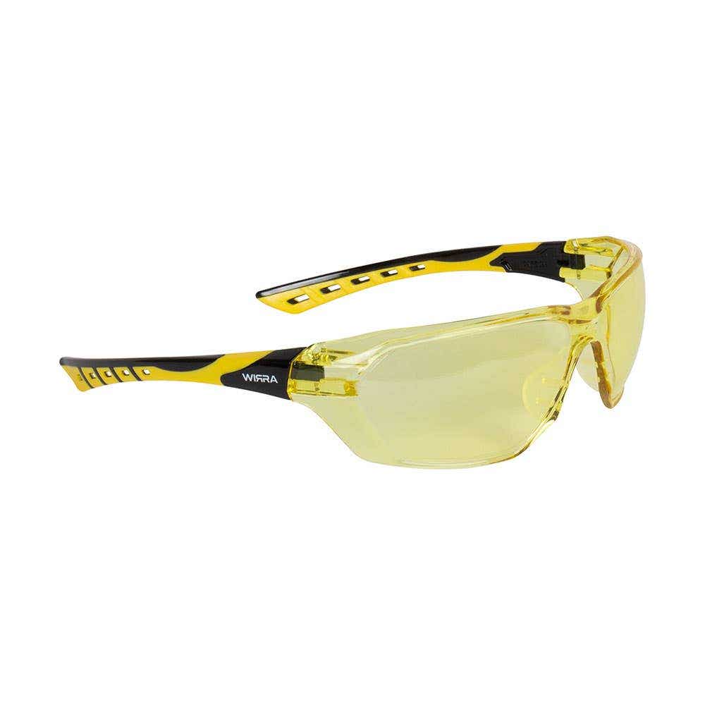 Carbon Safety Glasses AF-AS Amber Lens Black/Yellow Frame 55015351 CARBON-A