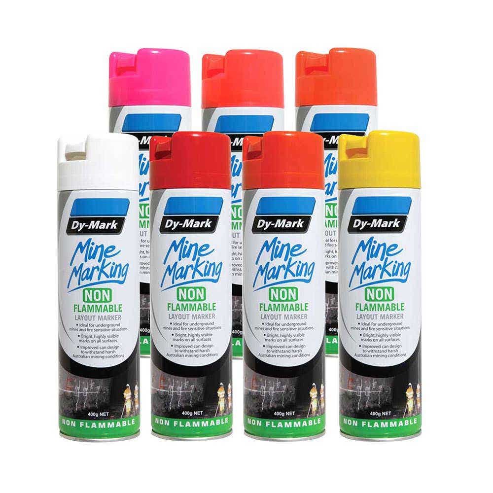 Mine Marking Non-Flammable Aerosol Paint Vertical Spray 400g 3804