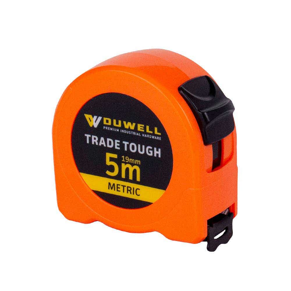 Trade Tough Tape Measure Hi-Vis Orange 5m x 19mm 60080180 TM5MPRE