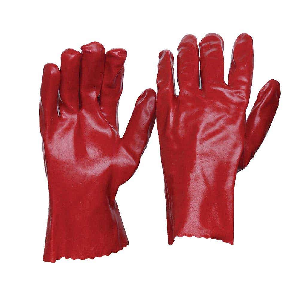 PVC Chemical Resistant Gloves Red 270mm 55040820 PVC270