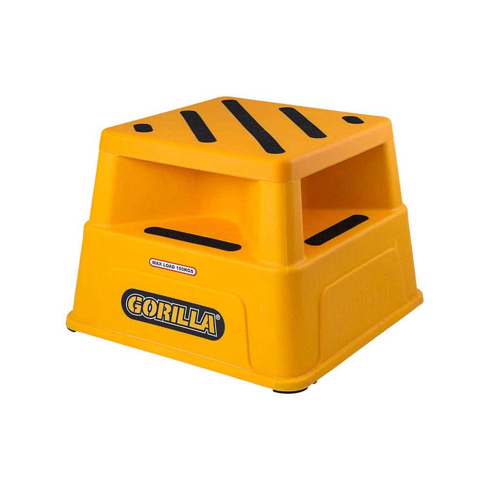 Safety Step Crate Plastic 370mm 150kg Rated Yellow 91138159 GOR-STEP