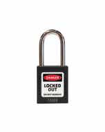 Lockout Safety Padlock Keyed Different Black 38/44mm 55075170 LOSPBLK