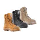 312654 Portland Zip-Up High-Leg Safety Boots with Nitrile Sole 312654