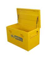 Steel Forkliftable Site Box 1,030 x 600 x 640mm Yellow 61072485 SITBOX1030