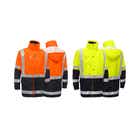 AKJ4975HT Hi-Vis 4 In 1 Taped Rain Jacket AKJ4975HT