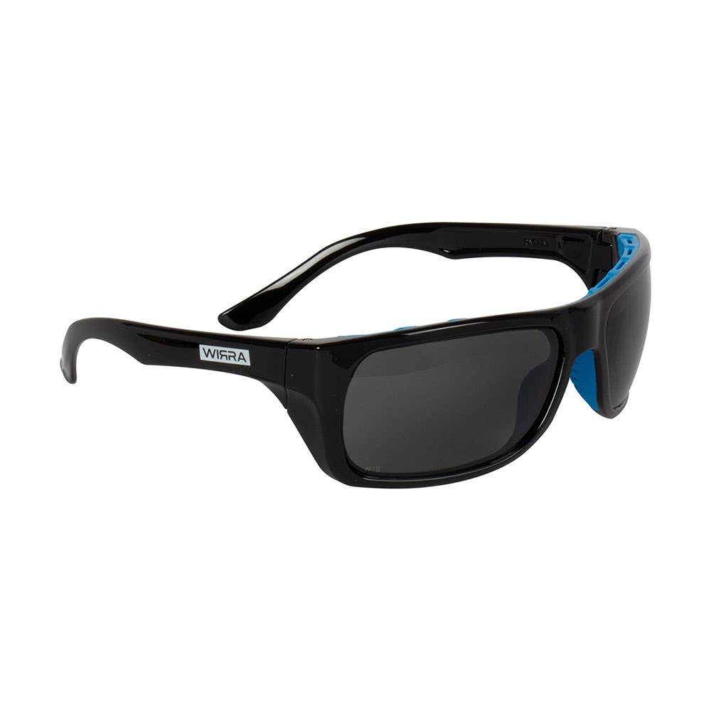 Radium Polarised Safety Glasses Grey Lens Black/Blue Frame 55015110 RADIUM