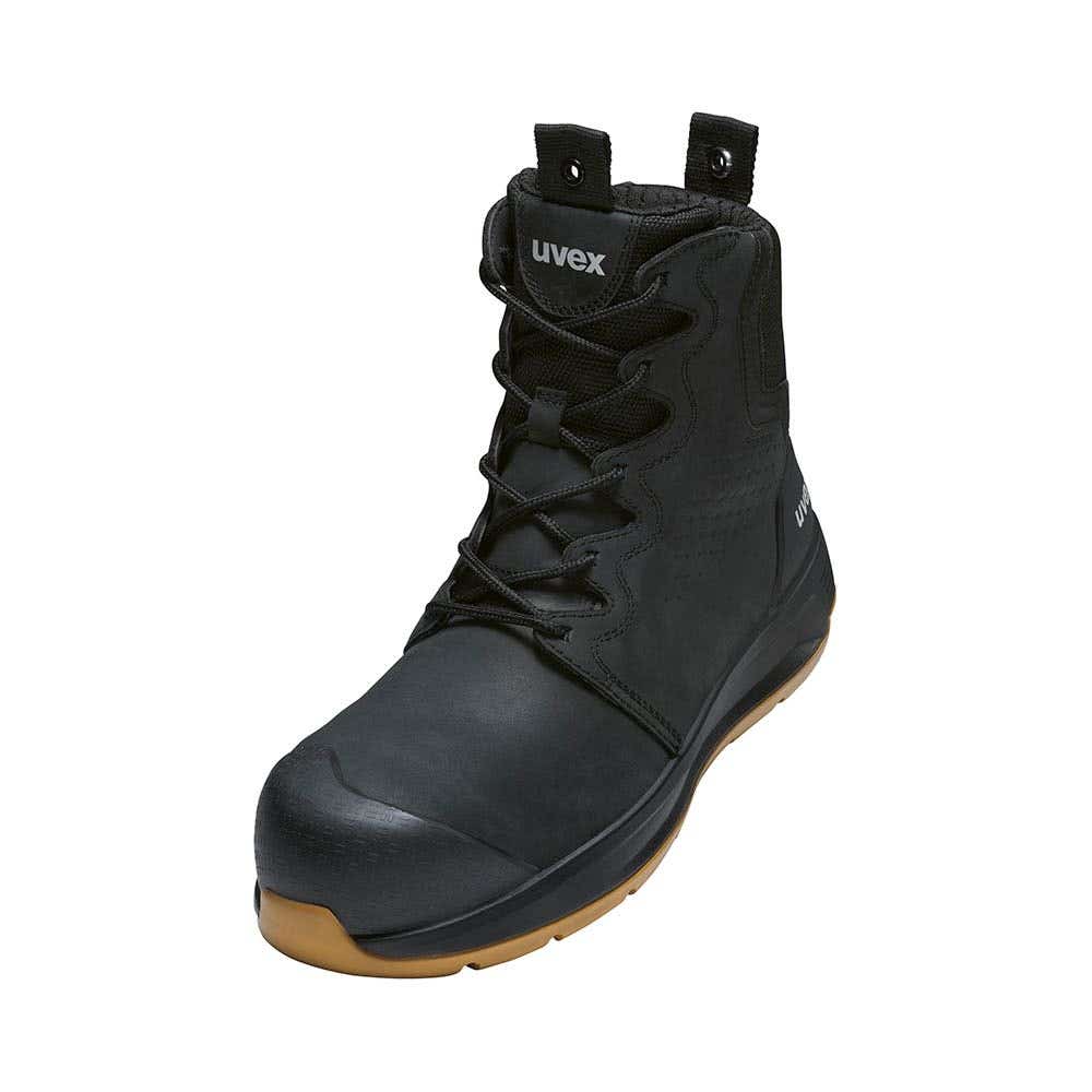 uvex 3 x-flow 65428 Zip-Up Safety Boots with Nitrile Rubber Sole 6542