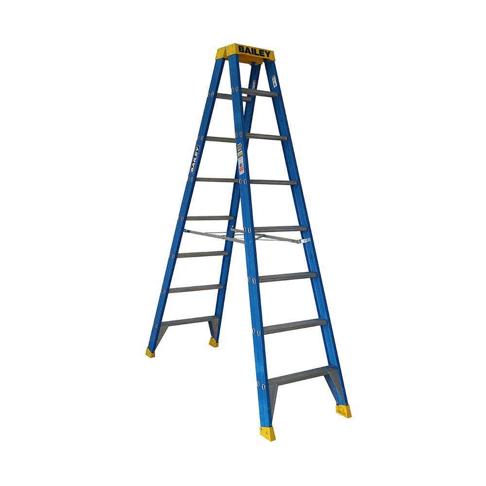Double Sided Fibreglass Ladder 2.4m 150kg 81002212 FS13982