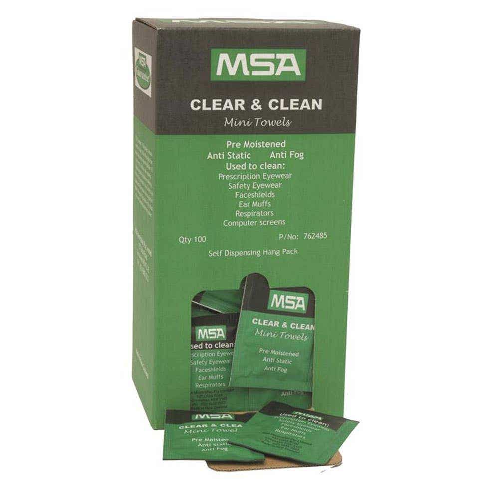Wipes Lens Clear + Clean MSA Pk 100 90088008 762485