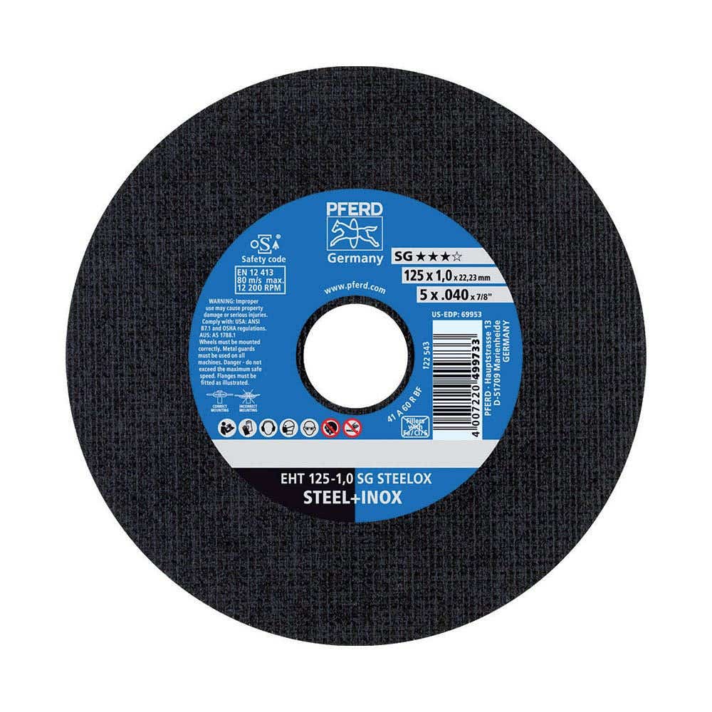 Ultra-Thin SG Steelox Premium Cut-Off Disc 125 x 1.0mm 88850865 61341112