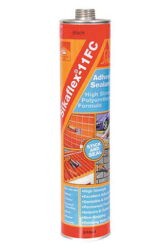 Sikaflex&reg;-11FC Construction Polyurethane Sealant Black 310ml 90360073 641581