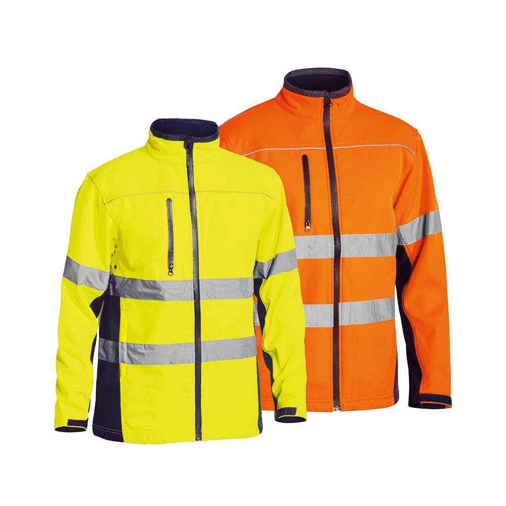 BJ6059T Hi-Vis Soft Shell Taped Jacket 310gsm BJ6059T BJ6059T