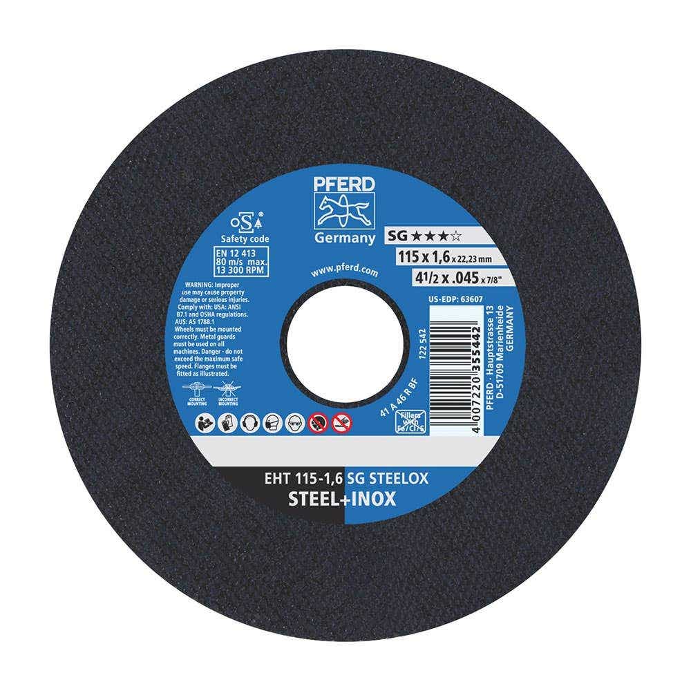 Ultra-Thin SG Steelox Premium Cut-Off Disc 115 x 1.6mm 92608084 61340422